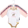 image:imageHudson Baby Infant Girls Cotton LongSleeve Bodysuits 5PackCowgirl