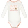 image:imageHudson Baby Infant Girls Cotton LongSleeve Bodysuits 5PackPink Taupe Bear