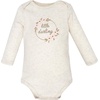 image:imageHudson Baby Infant Girls Cotton LongSleeve Bodysuits 5PackPink Taupe Darling