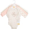 image:imageHudson Baby Infant Girls Cotton LongSleeve Bodysuits 5PackPink Taupe Darling