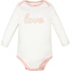 image:imageHudson Baby Infant Girls Cotton LongSleeve Bodysuits 5PackPink Taupe Darling