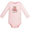 image:imageHudson Baby Infant Girls Cotton LongSleeve Bodysuits 5PackPink Teddy Bear