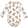 image:imageHudson Baby Infant Girls Cotton LongSleeve Bodysuits 5PackPink Teddy Bear