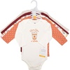 image:imageHudson Baby Infant Girls Cotton LongSleeve Bodysuits 5PackPumpkin Spice Latte Love