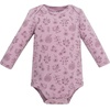 image:imageHudson Baby Infant Girls Cotton LongSleeve Bodysuits 5PackPurple Sage Flowers