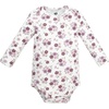 image:imageHudson Baby Infant Girls Cotton LongSleeve Bodysuits 5PackPurple Sage Flowers