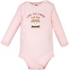 image:imageHudson Baby Infant Girls Cotton LongSleeve Bodysuits 5PackSmores Hug