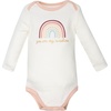 image:imageHudson Baby Infant Girls Cotton LongSleeve Bodysuits 5PackSoft Rainbow