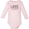 image:imageHudson Baby Infant Girls Cotton LongSleeve Bodysuits 5PackThankful Floral