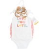 image:imageHudson Baby Unisex Baby Cotton Bodysuit Shorts and Shoe SetCutie Fruit Love