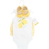 image:imageHudson Baby Unisex Baby Cotton Bodysuit Shorts and Shoe SetLt Blue Lemon Squeeze