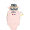 image:imageHudson Baby Unisex Baby Cotton Bodysuit Shorts and Shoe SetStrawberry Floral
