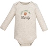image:imageHudson Baby Unisex Baby Cotton LongSleeve Bodysuits 5PackCute Leaves