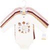 image:imageHudson Baby Unisex Baby Cotton LongSleeve Bodysuits 5PackEverything Fall