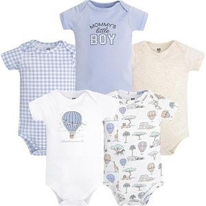 image:imageHudson Baby Infant Boys Cotton Bodysuits 5PackSafari Hot Air Balloon