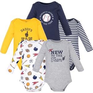 image:imageHudson Baby Infant Boys Cotton LongSleeve Bodysuits 5PackNew to the Team