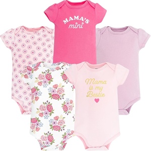 image:imageHudson Baby Infant Girls Cotton Bodysuits 5PackMama Floral
