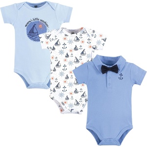 image:imageHudson Baby Infant Boy Cotton Bodysuits Mommys Sunshine Polo 1218 Months