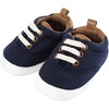 image:imageHudson Baby Unisex Baby Cotton Bodysuit Pant and Shoe SetBrown Navy Mamas Boy Long Sleeve