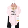 image:imageHudson Baby Unisex Baby Cotton Bodysuit Pant and Shoe SetDaddys Little Princess Long Sleeve