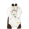 image:imageHudson Baby Unisex Baby Cotton Bodysuit Pant and Shoe SetDinosaur Adventures Long Sleeve