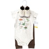 image:imageHudson Baby Unisex Baby Cotton Bodysuit Pant and Shoe SetDinosaur Adventures Short Sleeve
