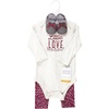 image:imageHudson Baby Unisex Baby Cotton Bodysuit Pant and Shoe SetLittle Love Flowers Long Sleeve