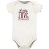 image:imageHudson Baby Unisex Baby Cotton Bodysuit Pant and Shoe SetLittle Love Flowers Short Sleeve