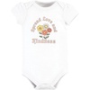 image:imageHudson Baby Unisex Baby Cotton Bodysuit Pant and Shoe SetPeace Love Flowers Short Sleeve