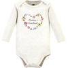 image:imageHudson Baby Unisex Baby Cotton Bodysuit Pant and Shoe SetSoft Painted Floral Long Sleeve