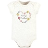 image:imageHudson Baby Unisex Baby Cotton Bodysuit Pant and Shoe SetSoft Painted Floral Short Sleeve