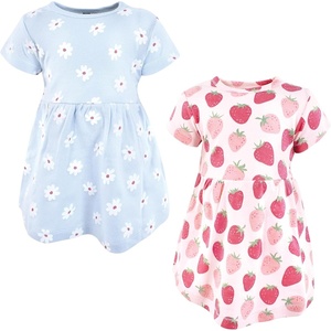 image:imageHudson Baby Girls Cotton DressesPink Strawberry Love
