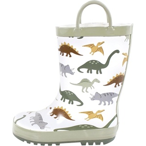 image:imageHudson Baby Unisex Baby Rain BootsNeutral Sage Dinosaurs