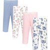 Blue Pink Rose Bow