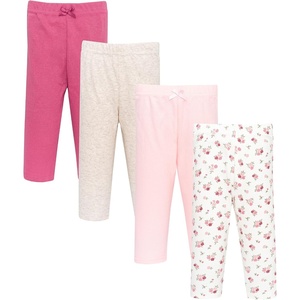 image:imageHudson Baby Unisex Baby Cotton Pants and Leggings 4PackAntique Rose