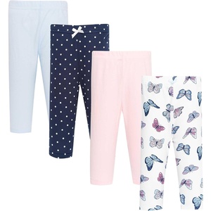 image:imageHudson Baby Unisex Baby Cotton Pants and Leggings 4PackBlue Butterflies