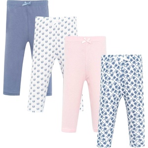 image:imageHudson Baby Unisex Baby Cotton Pants and Leggings 4PackBlue Pink Modern Floral