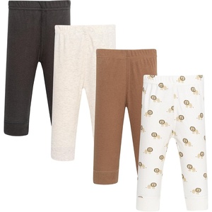 image:imageHudson Baby Unisex Baby Cotton Pants and Leggings 4PackBrave Lion Basic