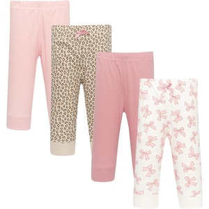 image:imageHudson Baby Unisex Baby Cotton Pants and Leggings 4PackLeopard Bows