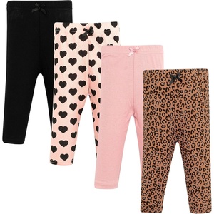 image:imageHudson Baby Unisex Baby Cotton Pants and Leggings 4PackLeopard and Hearts