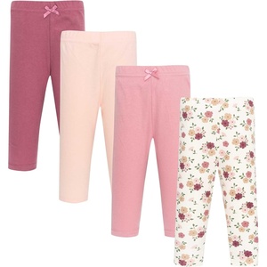 image:imageHudson Baby Unisex Baby Cotton Pants and Leggings 4PackMauve Floral Love
