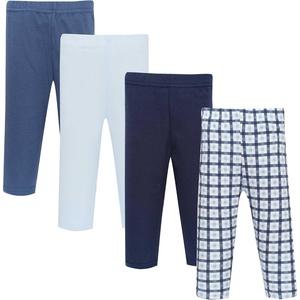 image:imageHudson Baby Unisex Baby Cotton Pants and Leggings 4PackMulti Blue Gingham