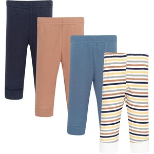 image:imageHudson Baby Unisex Baby Cotton Pants and Leggings 4PackMulti Color Stripe