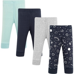 image:imageHudson Baby Unisex Baby Cotton Pants and Leggings 4PackNavy Space