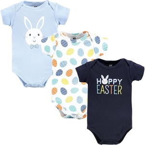 image:imageHudson Baby Cotton Bodysuits 3PackHoppy Easter