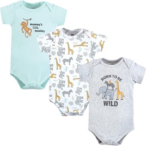 image:imageHudson Baby Cotton Bodysuits 3PackLittle Monkey