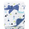image:imageHudson Baby Unisex Baby Plush Mink and Sherpa Blanket Floral One SizeAbstract