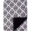 image:imageHudson Baby Unisex Baby Plush Mink and Sherpa Blanket Floral One SizeClassic Damask
