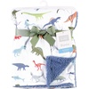 image:imageHudson Baby Unisex Baby Plush Mink and Sherpa Blanket Floral One SizeDinosaurs