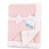 image:imageHudson Baby Unisex Baby Plush Mink and Sherpa Blanket Floral One SizeLight Pink White